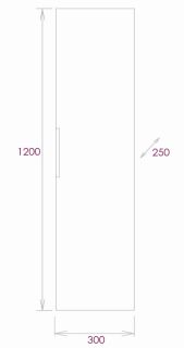 Пенал подвесной Onika Легран 403068 30см дуб галифакс Пенал подвесной Onika Легран 403068 30см дуб галифакс