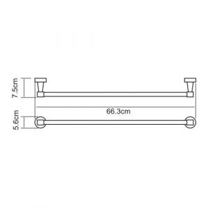 Wasserkraft Isen K-4030 Штанга для полотенец