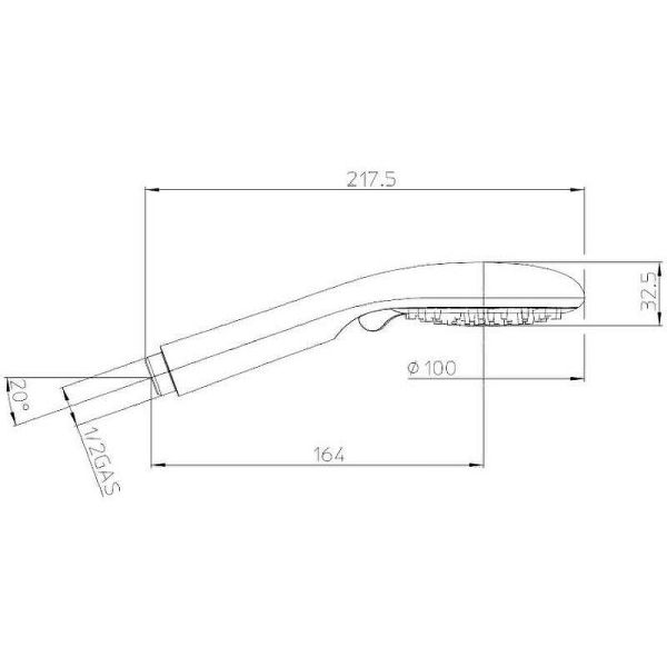 Душевая лейка Bossini Syncronia B00805.030 хром