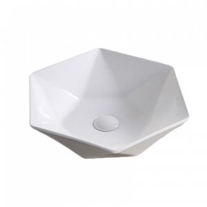 Раковина накладная BelBagno 41см белая BB1344A