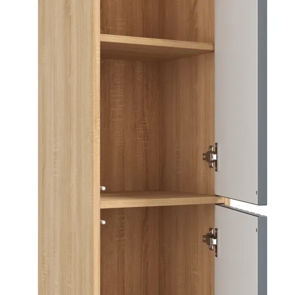 Пенал подвесной Onika Дайлер 403569 35см графит/дуб сонома