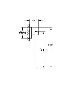 Кольцо для полотенца Grohe  Essentials 40365001 хром