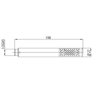 Душевой гарнитур Bossini Zen D74001.030 хром