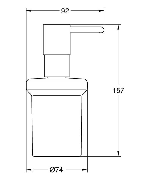 Дозатор жидкого мыла Grohe Essentials 40394001 хром