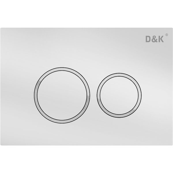 Клавиша смыва D&K DB1529016 Белая