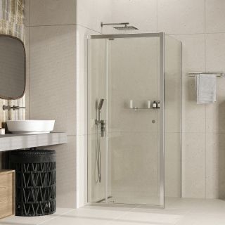 Душевой уголок WasserKRAFT  Aula 100х100 11P19 профиль Хром стекло прозрачное
