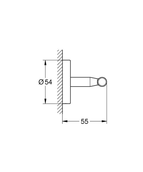 КРЮЧОК GROHE BAU COSMOPOLITAN 40461001
