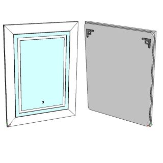 Зеркало с подсветкой Corozo Классика 60см белый SD-00000967 Зеркало с подсветкой Corozo Классика 60см белый SD-00000967