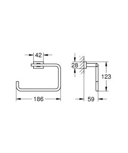 Полотенцедержатель Grohe Essentials 40510001 хром