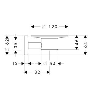 Мыльница Hansgrohe Logis 40515000