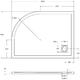 Душевой поддон из искусственного камня BelBagno Uno 120x90 L TRAY-MR-UNO-RH-120/90-550-35-W-L-CR Белый