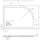 Душевой поддон из искусственного камня BelBagno Uno 120x90 R TRAY-MR-UNO-RH-120/90-550-35-W-R-CR Белый
