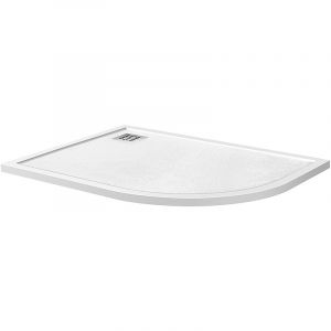 Душевой поддон из искусственного камня BelBagno Uno 120x90 L TRAY-MR-UNO-RH-120/90-550-35-W-L-CR Белый