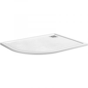 Душевой поддон из искусственного камня BelBagno Uno 120x90 R TRAY-MR-UNO-RH-120/90-550-35-W-R-CR Белый