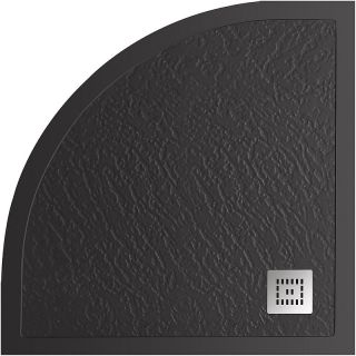 Душевой поддон из искусственного камня BelBagno Uno 90x90 TRAY-MR-UNO-R-90-550-35-NERO-CR Черный матовый Душевой поддон из искусственного камня BelBagno Uno 90x90 TRAY-MR-UNO-R-90-550-35-NERO-CR Черный матовый