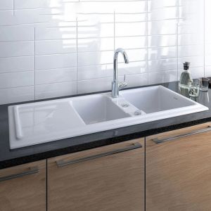 Мойка кухонная Duravit Cassia 7513110000 белая 116 см