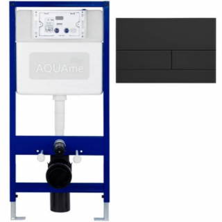 Инсталляция для унитаза AQUAme AQM4002B с чёрной клавишей смыва