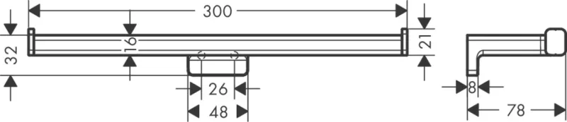 Держатель для туалетной бумаги Hansgrohe AddStoris 41748990 золото