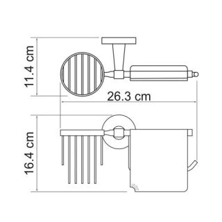 Wasserkraft Isen K-4059 Держатель туалетной бумаги и освежителя