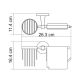 Wasserkraft Isen K-4059 Держатель туалетной бумаги и освежителя Wasserkraft Isen K-4059 Держатель туалетной бумаги и освежителя