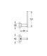 Держатель для запасного рулона туалетной бумаги Grohe Essentials Cube 40623001 хром