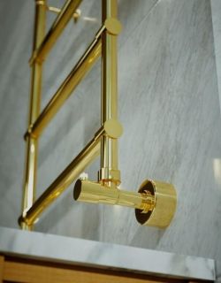 Полотенцесушитель водяной Margaroli 4424704(26)GDN золото