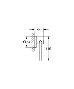 Держатель для туалетной бумаги Grohe Essentials 40689001 хром