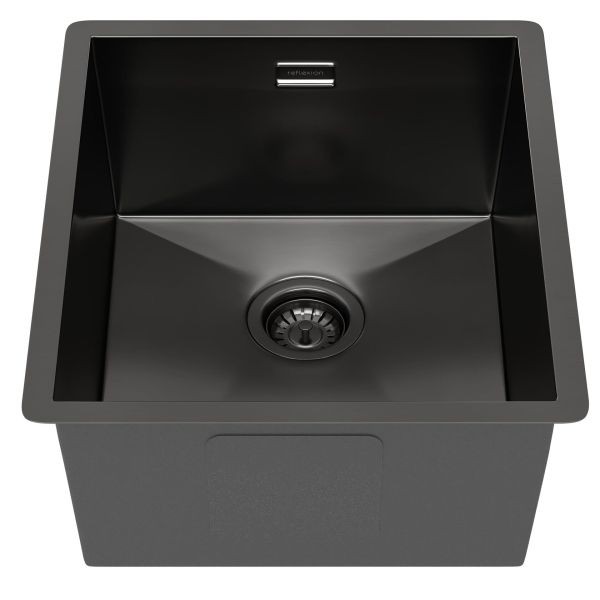 Мойка кухонная Reflexion Como 38-BL  RX2038BL оружейная сталь