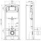 Комплект унитаза с инсталляцией AM.PM Spirit V2.0 FlashClean IS49051.701700MB с сиденьем Микролифт и клавишей смыва Хром глянцевый