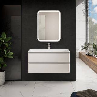 Тумба под раковину AQUAme S4 AQM900410WH 100 см белый