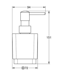 Дозатор жидкого мыла Grohe Selection Cube 40805000 хром