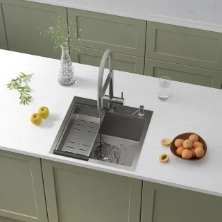 Кухонная мойка Roxenbath Snake 50 560220-50-S сатин текстурное покрытие