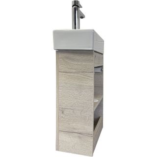 Тумба с раковиной Comforty Асти 40 00-00013798 подвесная Дуб дымчатый Тумба с раковиной Comforty Асти 40 00-00013798 подвесная Дуб дымчатый