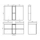 Шкаф Comforty Дартфорд  00-00013693 Дуб темно-коричневый 20 см