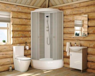 Душевая кабина Niagara Promo P90/26/MT 90x90 см профиль белый стекло матовое