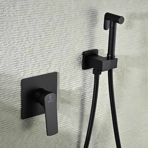 Гигиенический душ со смесителем Splenka S30.53.06 чёрный