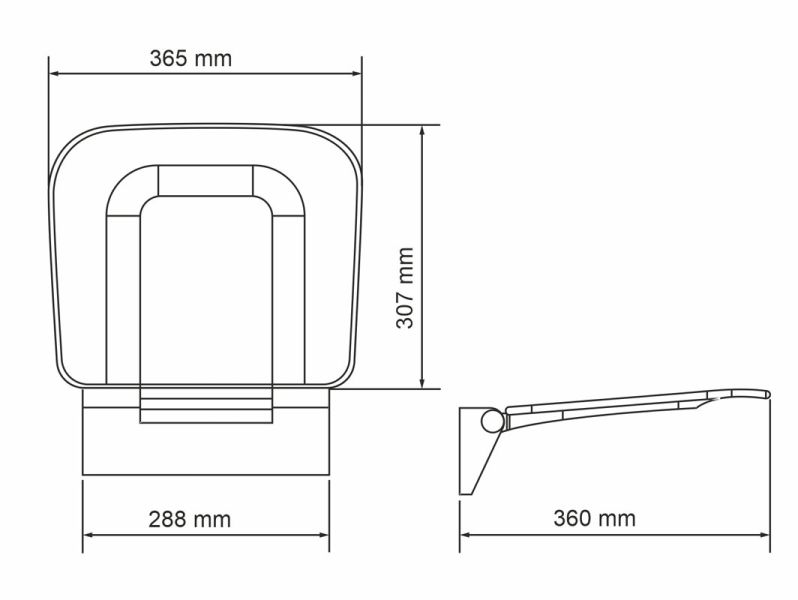 Wasserkraft Сиденье для душа SS404