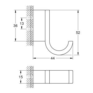 Крючок Grohe Selection 41039000 хром