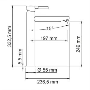 Wasserkraft Main 4103H Смеситель для умывальника