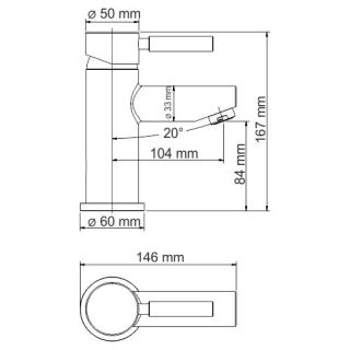 WasserKRAFT Main 4103Thermo Термостатический смеситель для умывальника