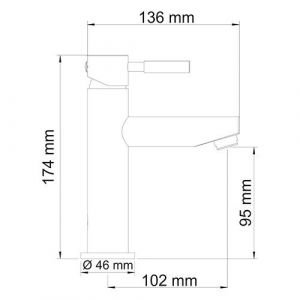 Wasserkraft Main 4104 Смеситель для раковины