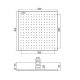 Верхний душ Carlo Frattini Wellness F2216/2NS 30 см чёрный матовый