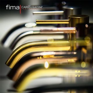 Смеситель для раковины Carlo Frattini Spillo Up F3031LXSOS брашированное золото