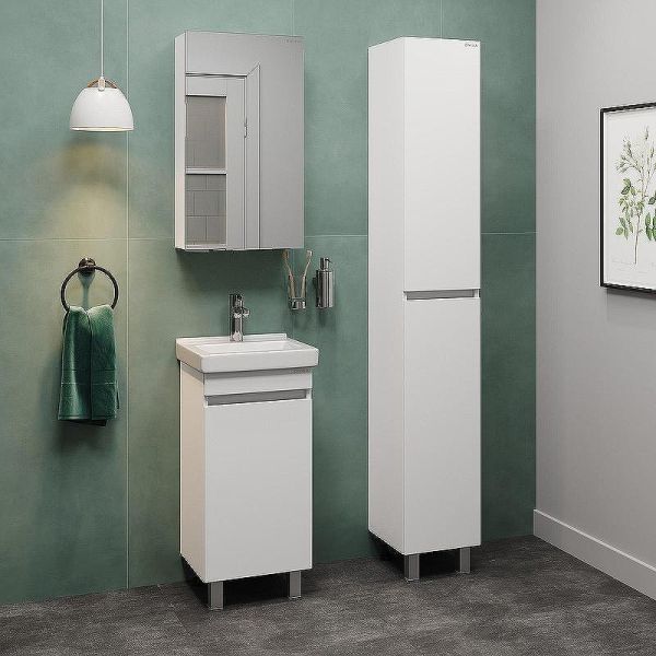 Тумба под раковину напольная Onika Милтон Квадро 104009 40 см белый