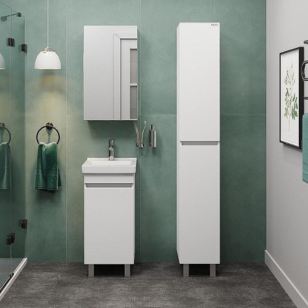 Тумба под раковину напольная Onika Милтон Квадро 104009 40 см белый