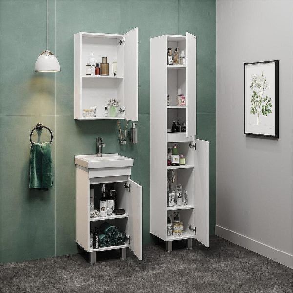 Тумба под раковину напольная Onika Милтон Квадро 104009 40 см белый