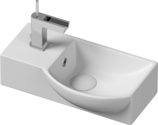 Подвесная раковина Ceramica Nova Element CN6039R 40см отверстие под смеситель слева белый Подвесная раковина Ceramica Nova Element CN6039R 40см отверстие под смеситель слева белый