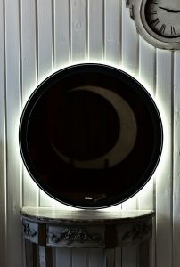 Зеркало с подсветкой Sintesi Callisto SIN-SPEC-CALLISTO-80 80см чёрный матовый