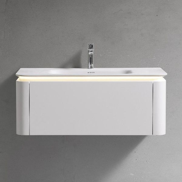 Тумба с раковиной Black&White Universe 9251000Р03 100 см молочный белый матовый