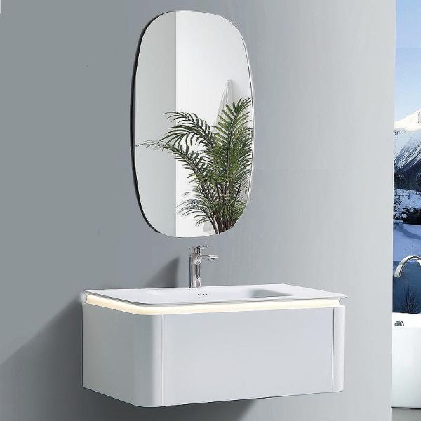 Тумба с раковиной Black&White Universe 9251000Р03 100 см молочный белый матовый